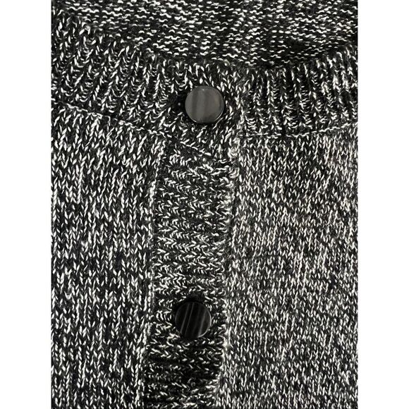 Croft & Barrow Women Cardigan Plus Size 2X Button Heather Black Silver Sparkle - Picture 8 of 12